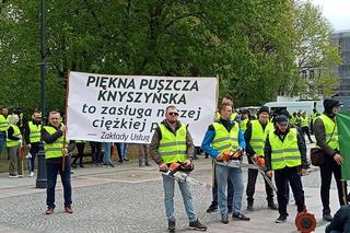 Protest branży drzewnej w Białymstoku - 16 kwietnia 2024