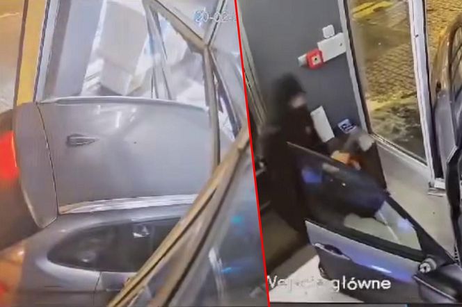 Wjechali autem do jubilera, a potem uciekli z łupem! Jest nagranie z napadu