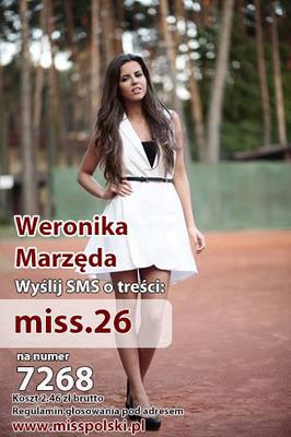 Wybory miss polski 2014 Weronika Marzęda