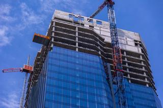Biurowiec The Bridge w budowie