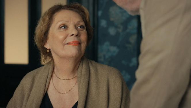 Barwy szczęścia, odcinek 3192. Józefina (Elżbieta Jarosik), Andrzej (Leon Charewicz)