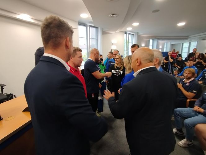 Społeczność sportowców i kibiców rugby z Siedlec uczciła największy z dotychczasowych sukcesów w historii klubu