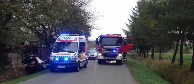 Bystrzyca na Podkarpaciu: Kierujący fiatem uderzył w betonowy mostek