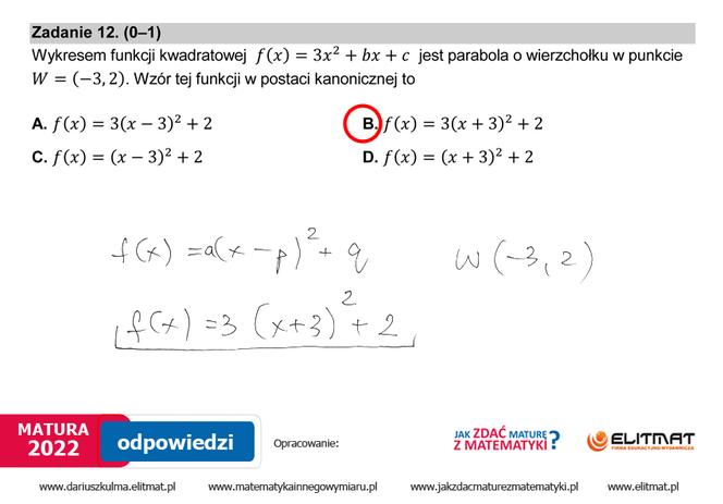  Matura 2022 matematyka. Odpowiedzi, pytania, arkusz CKE, zadania, rozwiązania [poziom podstawowy matematyka matura 5.05.2022]