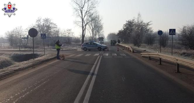 Wjechał na przejście, doszło do wypadku. Rowerzysta zginął na miejscu