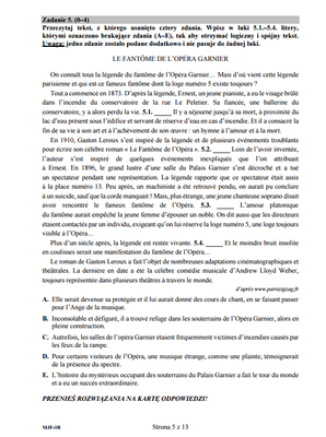 Matura język francuski rozszerzony strona 5