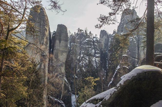 Skalne Miasto w Czechach - zdjęcia. Adršpašskoteplické skály zachwycają o każdej porze roku