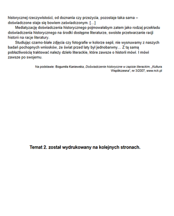 Matura język polski 2022 - arkusz CKE poziom rozszerzony