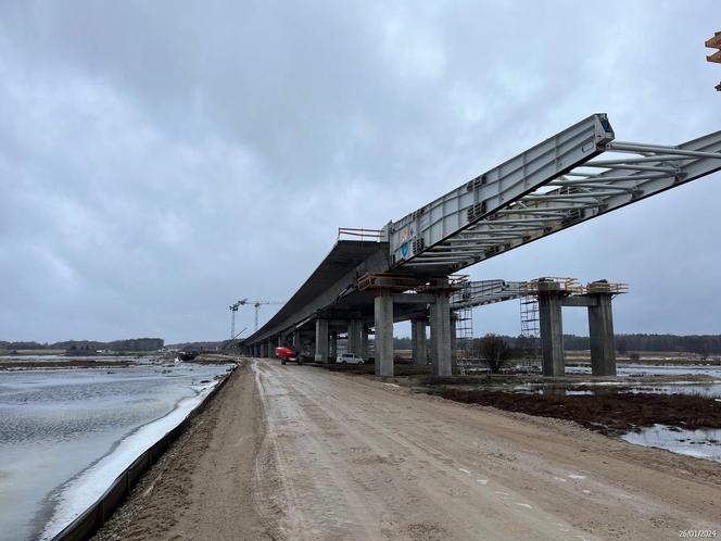 Postępy na placu budowy A2 w okolicach Siedlec