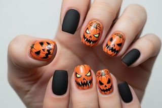 paznokcie na halloween