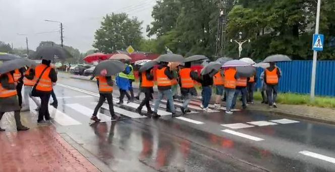 Protest maszynistów kolejowych w Śląskiem