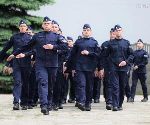 Uroczyste ślubowanie 69 nowych policjantów  w Oddziale Prewencji Policji w Katowicach