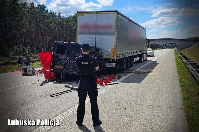 Wypadek na A2 w Lubuskiem