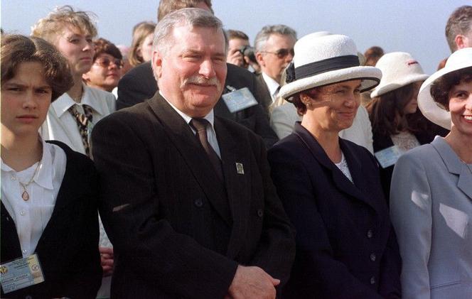 Danuta Wałęsa w czasie pielgrzymki papieża Jana Pawła II