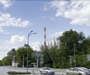 Komin ciepłowni w Kawęczynie