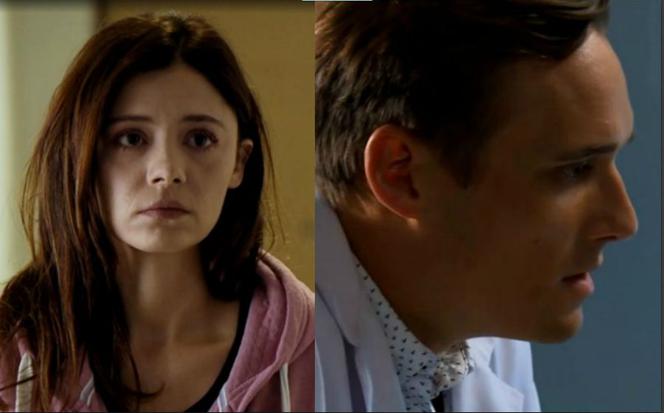 M jak miłość. Iza (Adriana Kalska), Olek (Maurycy Popiel)