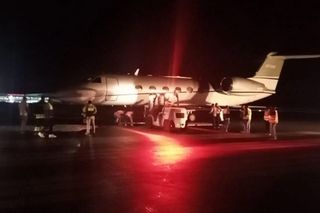 Pękła opona w smaolocie z prezydentem.