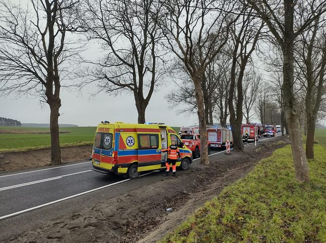 Poważny wypadek na trasie Radoszyn - Chociule pod Świebodzinem