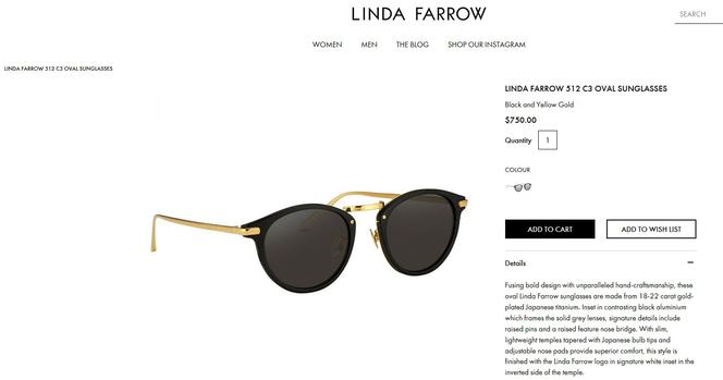 Okulary Linda Farrow