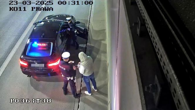 Zadzwonił na numer alarmowy i poprosił o podwózkę. Z tunelu na S2 wywiozła go policja