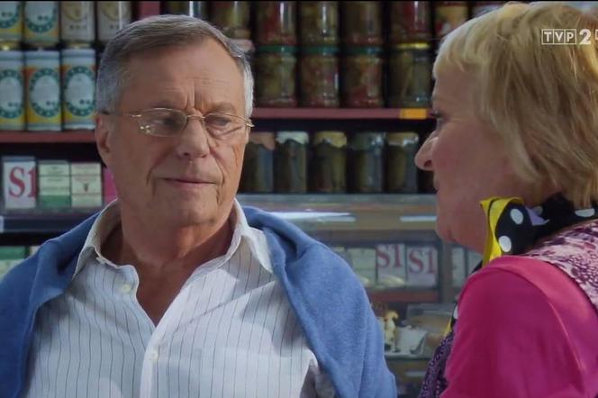 M jak miłość odc. 1410. Józef Modry (Stefan Friedmann), Kisielowa (Małgorzata Różniatowska)