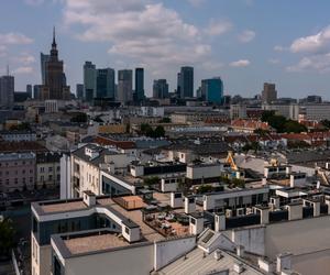 Widok na centrum Warszawy 
