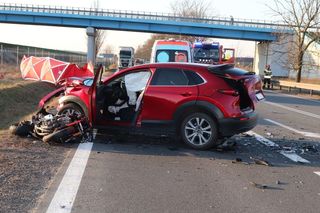 Tragiczny wypadek w Turznie. Nie żyje motocyklista