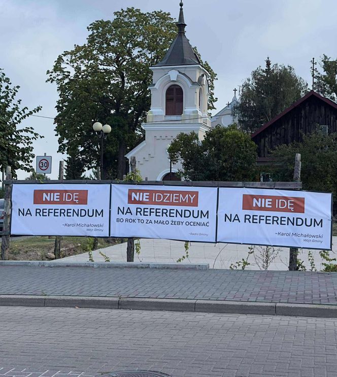 Konferencja wójta gminy Janów Podlaski ws. referendum dotyczącego jego odwołania