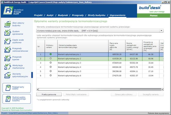 Wsparcie procesu modernizacji i remontu – BuildDesk Energy Audit