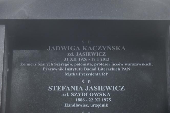 Jadwiga Kaczyńska - grób na Powązkach 