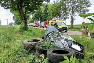 Wypadek na trasie Wizna - Jedwabne pod Łomżą! Jedna osoba trafiła do szpitala