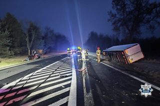 Śmiertelny wypadek pod Radomiem. 33-latek zginął po zderzeniu z ciężarówką