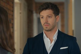 Barwy szczęścia, odcinek 3131. Regina (Kamila Kamińska), Justin (Jasper Sołtysiewicz)