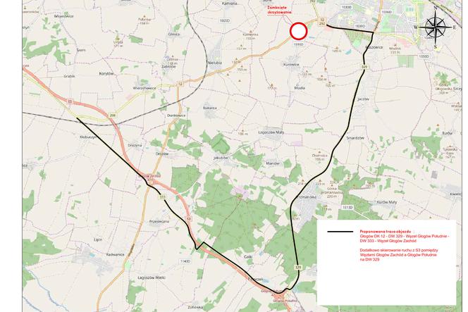 W sobotę zamkną drogę z Nielubi do Głogowa