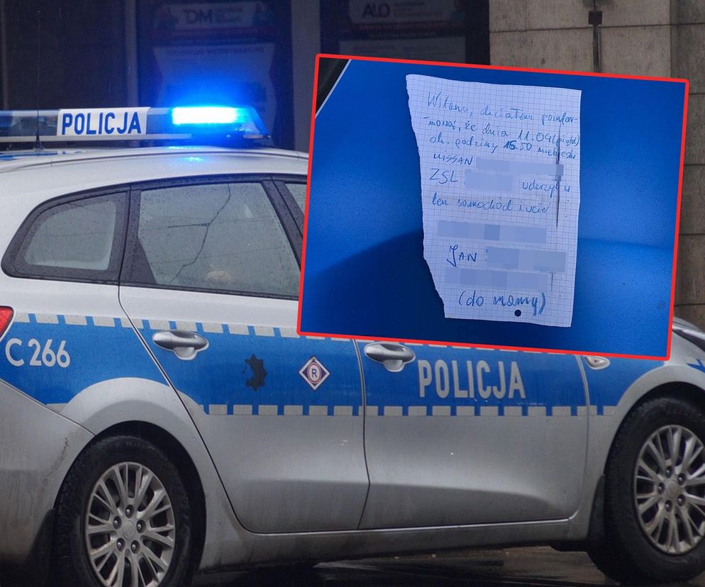 Janek to prawdziwy bohater! 11-latek pomógł policji. Wystarczyła kredka i kartki!