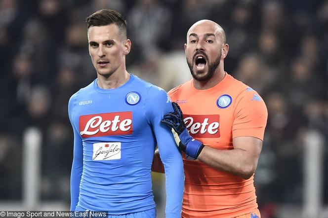 Pepe Reina, Arkadiusz Milik, Napoli