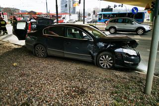 Trzy samochody zderzyły się na ulicy Jagiellońskiej