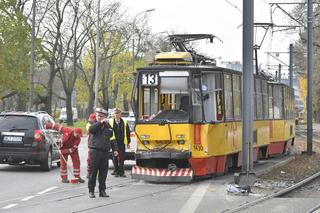 Wypadek tramwajowy przy ul.Elekcyjnej w Warszawie