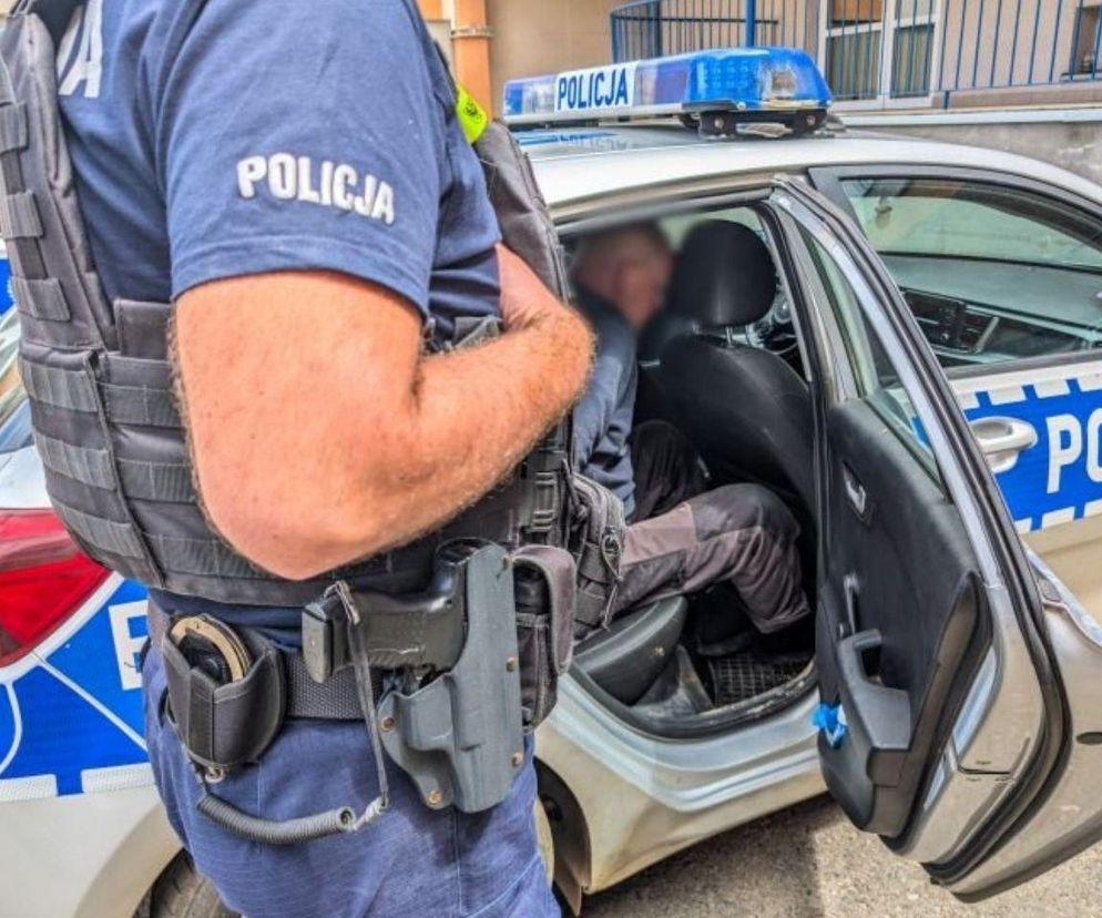 Strzelał do policjantów i groził piłą 