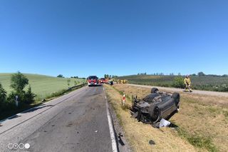 Poważny wypadek pod Mrągowem