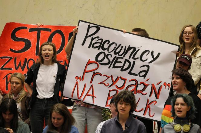 Protest mieszkańców Osiedla Przyjaźń