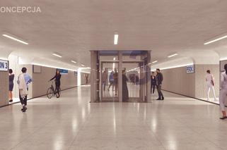Stacja Białystok - wizualizacja poglądowa tunelu pod torami i windy.