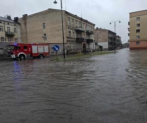 Ulewa w Kaliszu. Ponad 140 interwencji strażaków 