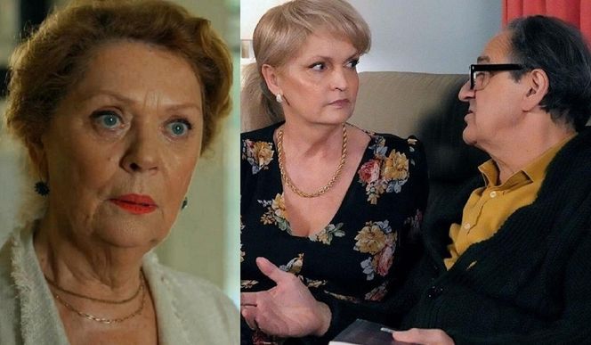 Barwy szczęścia, odcinek 3205. Józefina (Elżbieta Jarosik), Małgorzata (Adrianna Biedrzyńska), Jerzy (Bronisław Wrocławski) 