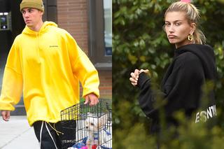 Justin Bieber i Hailey Bieber z psem