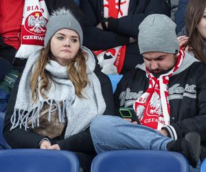 Kibice na meczu Polska -Nowa Zelandia na Stadionie Śląskim