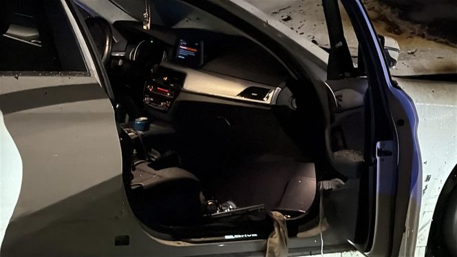 Policyjny pościg ulicami Warszawy. BMW w płomieniach 