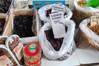 Ceny suszonych owoców i grzybów na targowisku