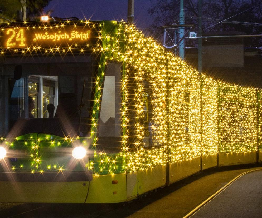 Od czwartku, 1 grudnia, rozświetlony lampkami tramwaj będzie wozić pasażerów podróżujących linią 24