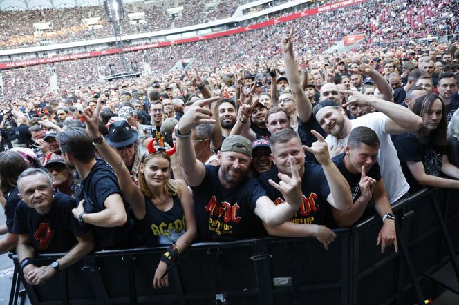 Koncert AC/DC w Warszawie (4.07.2025) - część druga. Organizatorem koncertu jest Live Nation